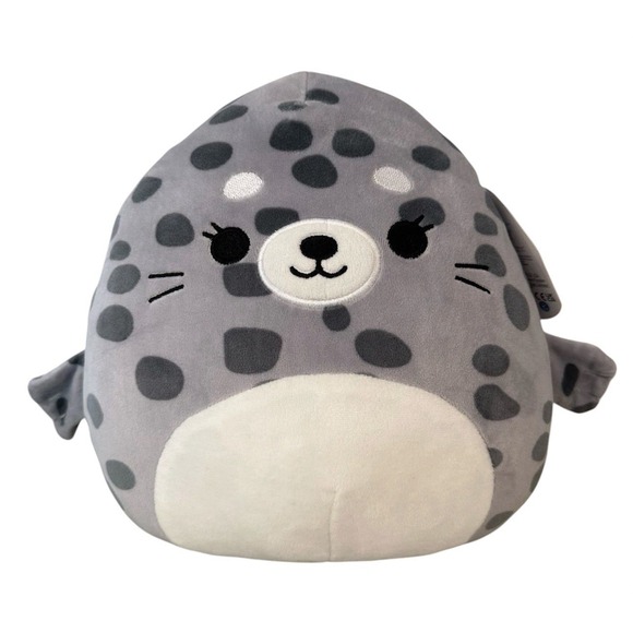 Squishmallows Other - NEW Squishmallow Isis the Spotted Seal 10" Gray Soft Plush KellyToys WITH TAG
